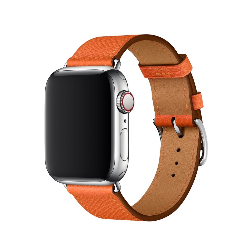 Apple Watch Band Feu Epsom Leather Single Tour